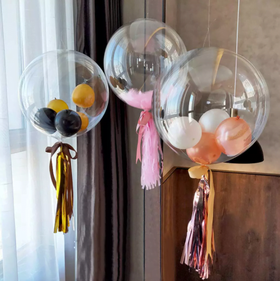 Transparenter Kugelballon "Bubble Balloon" 90cm 1 Stück
